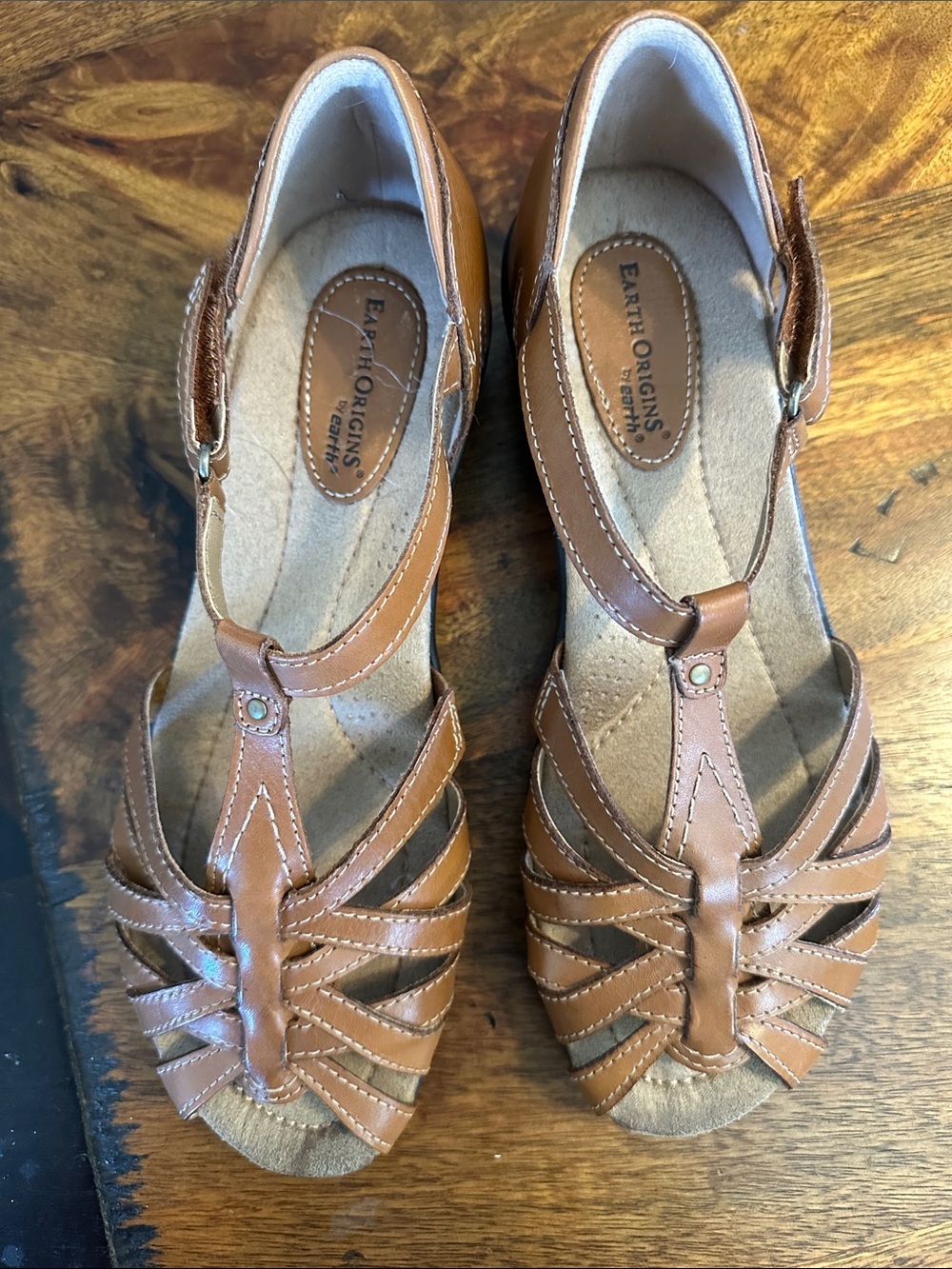 Earth Origins leather sandals size 9.5 EUC - Picture 2 of 6